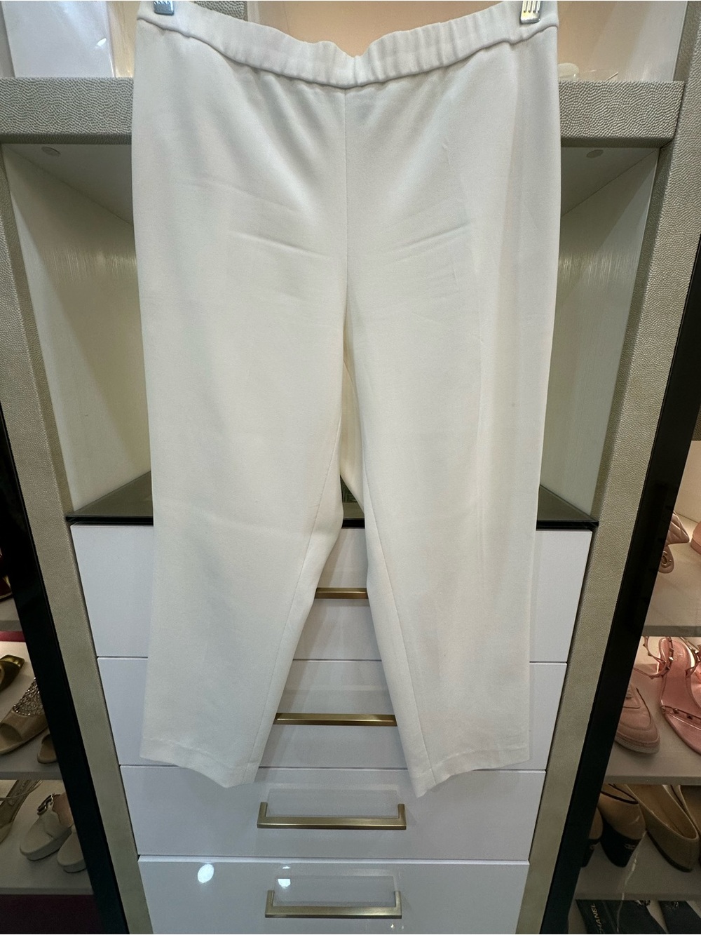 Theory Women’s Cream Crop Pants Size 12